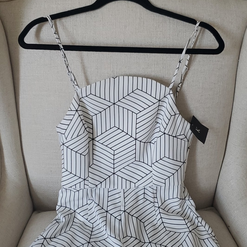 Keepsake black and white romper.